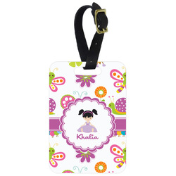 Butterflies Metal Luggage Tag w/ Name or Text