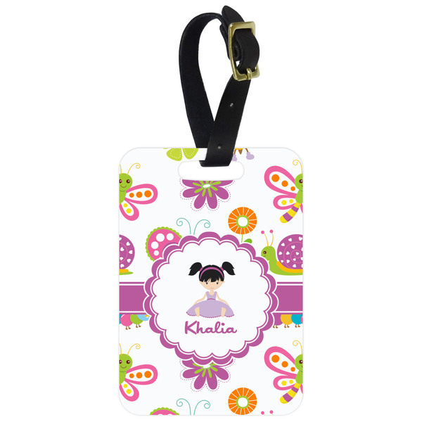Custom Butterflies Metal Luggage Tag w/ Name or Text