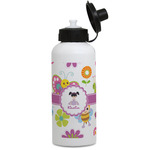 Butterflies Water Bottles - Aluminum - 20 oz - White (Personalized)