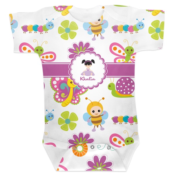 Custom Butterflies Baby Bodysuit (Personalized)
