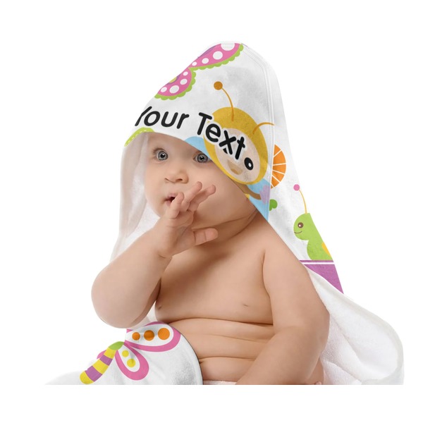 Butterflies Baby Hooded Towel on Child