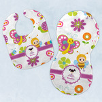 Butterflies Baby Bib & Burp Set w/ Name or Text