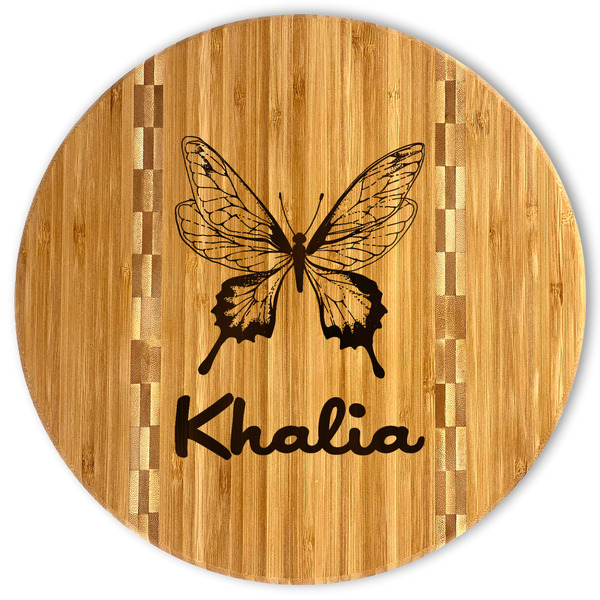Custom Butterflies Bamboo Cutting Board (Personalized)