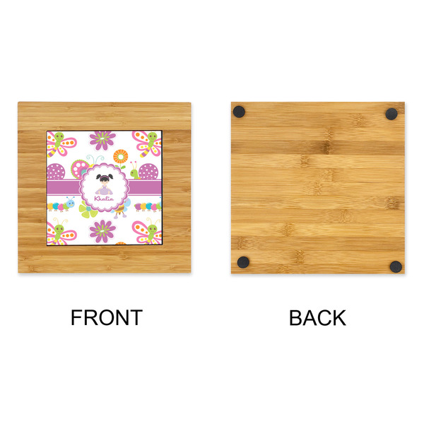 Butterflies Bamboo Trivet with 6" Tile - APPROVAL