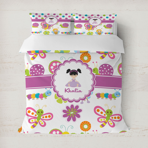 Custom Butterflies Duvet Cover Set - Full / Queen (Personalized)