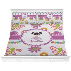 Butterflies Comforter Set - King (Personalized)