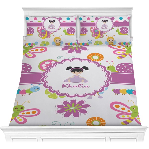 Custom Butterflies Comforter Set - Full / Queen (Personalized)