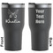 Butterflies Black RTIC Tumbler - Front and Back