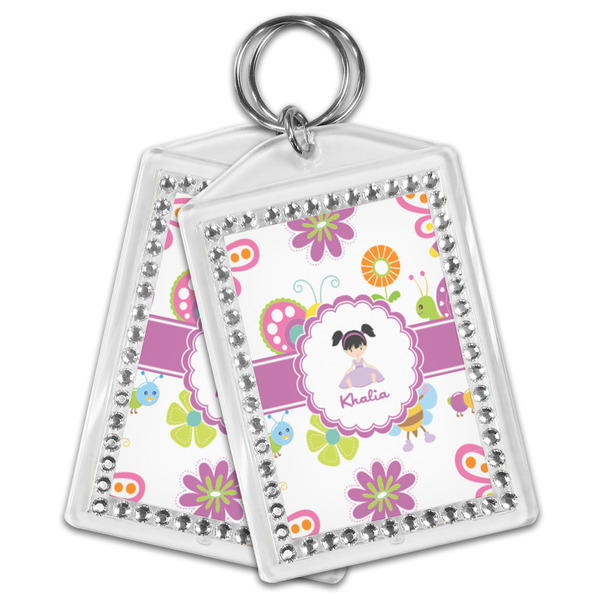 Butterflies Bling Keychain - MAIN