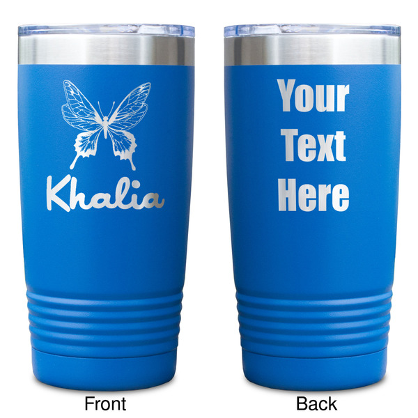 Butterflies Blue Polar Camel Tumbler - 20oz - Double Sided - Approval