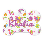 Butterflies Bone Shaped Dog ID Tag (Personalized)