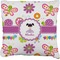 Butterflies Faux-Linen Throw Pillow 26" (Personalized)