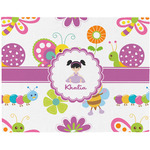 Butterflies Woven Fabric Placemat - Twill w/ Name or Text