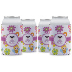 Butterflies Can Cooler (12 oz) - Set of 4 w/ Name or Text