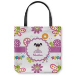 Butterflies Canvas Tote Bag - Small - 13"x13" (Personalized)