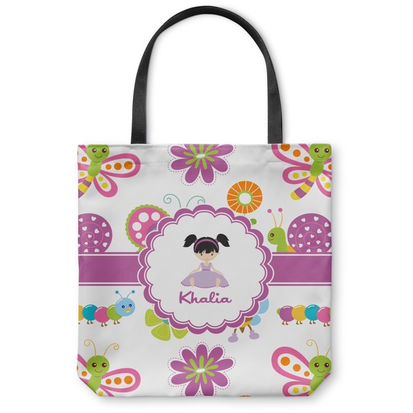 Custom Butterflies Canvas Tote Bag (Personalized)