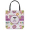 Butterflies Canvas Tote Bag - Small - 13"x13" (Personalized)