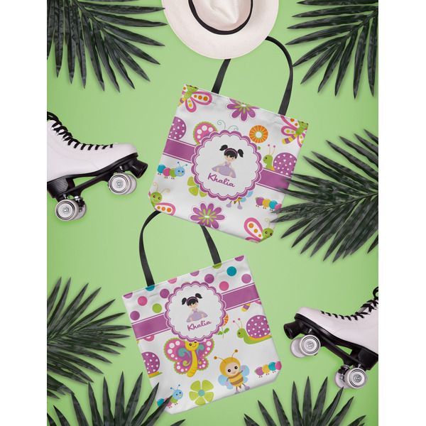 Butterflies Canvas Tote Lifestyle Front and Back