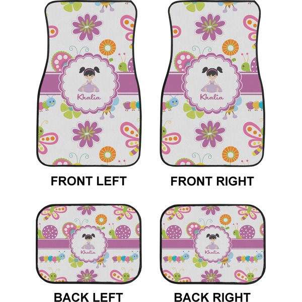 Butterflies Car Floor Mats Set (2F + 2B)