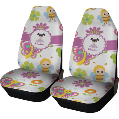 Custom Butterflies Car Seat Covers (Set of Two) (Personalized)