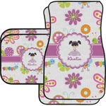 Butterflies Car Floor Mats Set - 2 Front & 2 Back (Personalized)