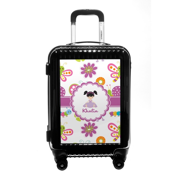 Custom Butterflies Carry On Hard Shell Suitcase (Personalized)