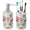 Butterflies Ceramic Bathroom Accessories Set (Personalized)