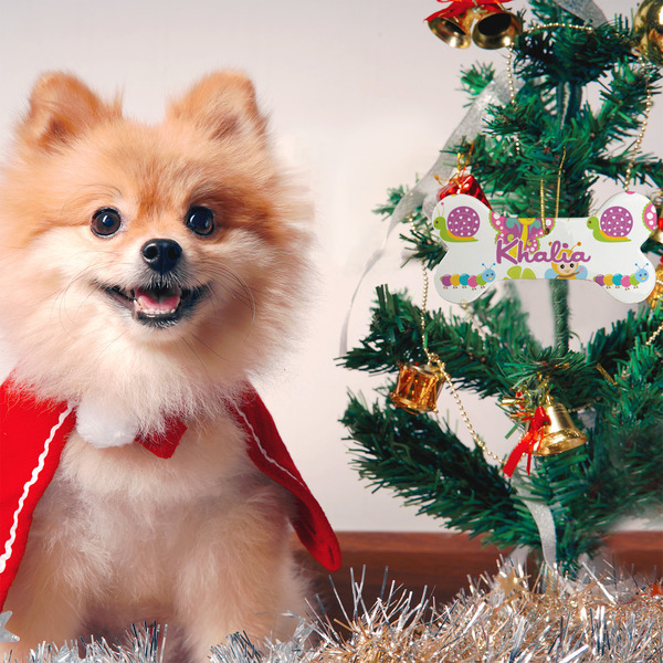 Butterflies Ceramic Flat Ornament - Bone (LIFESTYLE)