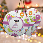 Butterflies Ceramic Ornament w/ Name or Text