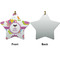 Butterflies Ceramic Flat Ornament - Star Front & Back (APPROVAL)