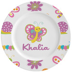 Butterflies Ceramic Dinner Plates (Set of 4) (Personalized)