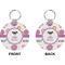 Butterflies Circle Keychain (Front + Back)