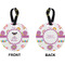 Butterflies Circle Luggage Tag (Front + Back)