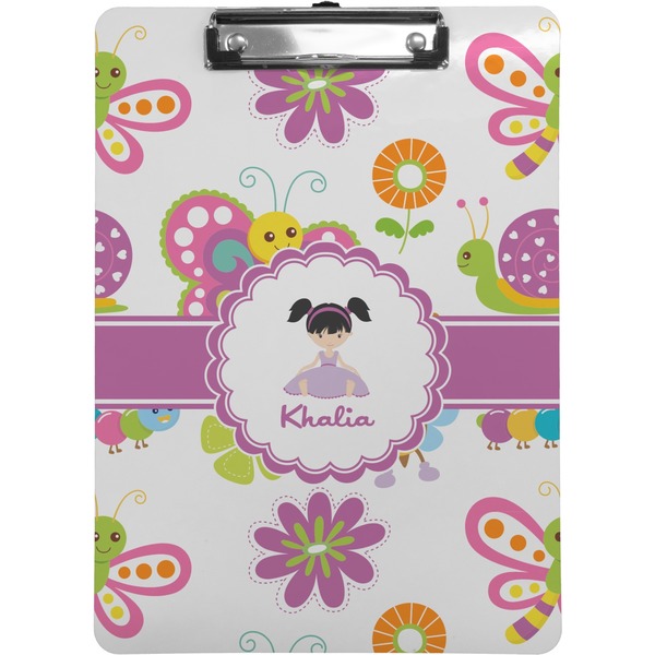 Custom Butterflies Clipboard (Letter Size) (Personalized)