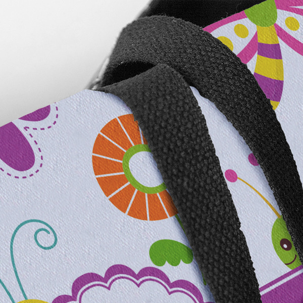 Butterflies Closeup of Tote w/Black Handles