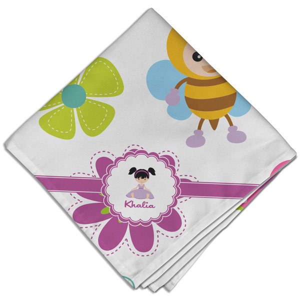 Custom Butterflies Cloth Dinner Napkin - Single w/ Name or Text