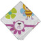 Butterflies Cloth Napkins - Personalized Dinner (Folded Four Corners)
