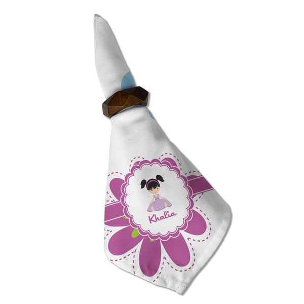 Butterflies Cloth Napkins - Personalized Dinner (Folded in Ring) (MAIN)