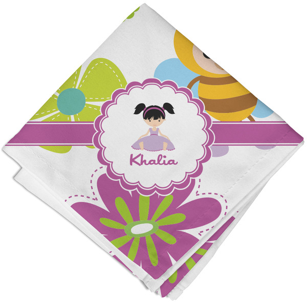 Custom Butterflies Cloth Napkin w/ Name or Text