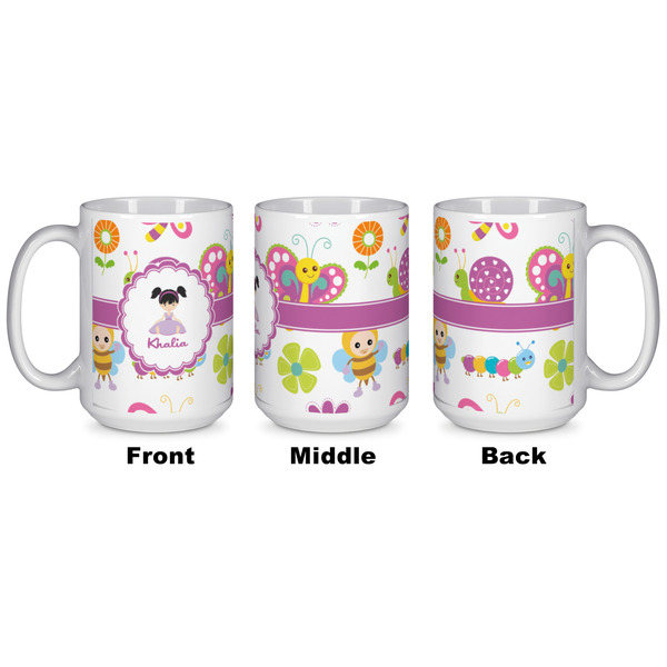 Butterflies Coffee Mug - 15 oz - White APPROVAL