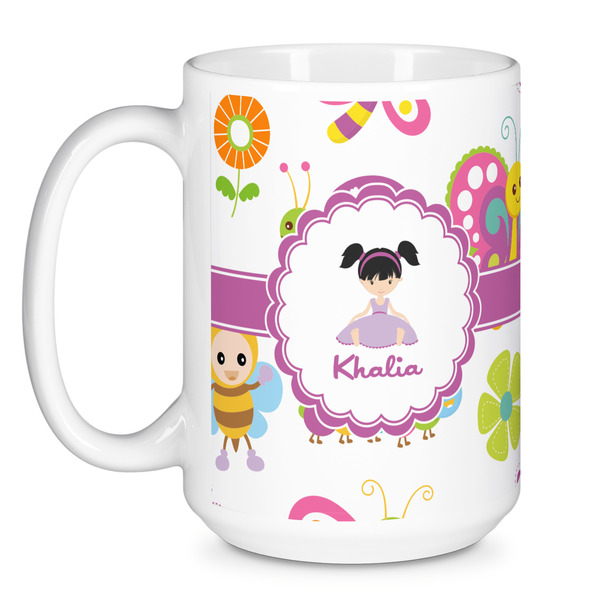 Butterflies Coffee Mug - 15 oz - White