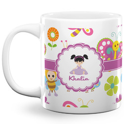 Butterflies 20 Oz Coffee Mug - White (Personalized)
