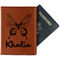 Butterflies Passport Holder - Faux Leather (Personalized)