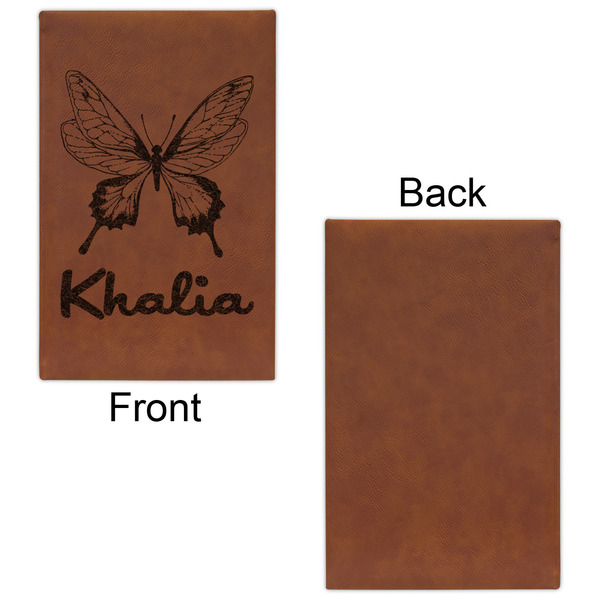 Butterflies Cognac Leatherette Journal - Single Sided - Apvl