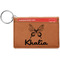 Butterflies Leatherette Keychain ID Holder - Single Sided (Personalized)