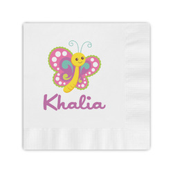 Butterflies Coined Cocktail Napkins (Personalized)