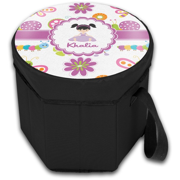 Butterflies Collapsible Personalized Cooler & Seat (Closed)