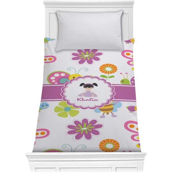 Custom Butterflies Comforter - Twin XL (Personalized)