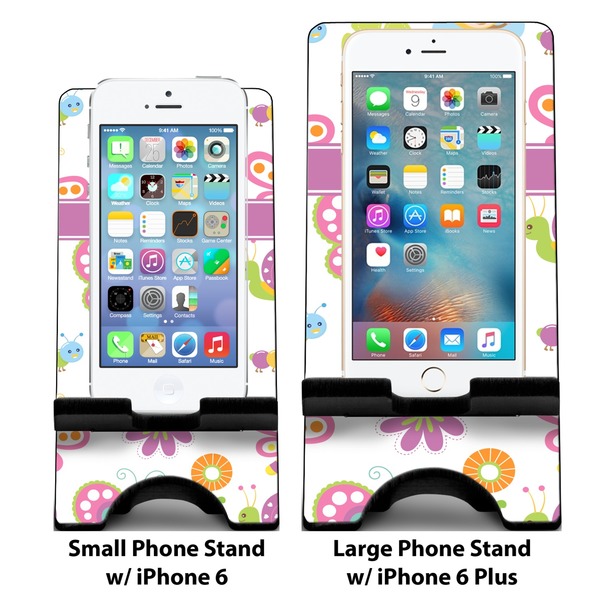 Butterflies Compare Phone Stand Sizes - with iPhones