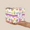 Butterflies Cube Favor Gift Box - On Hand - Scale View